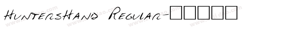 HuntersHand Regular字体转换